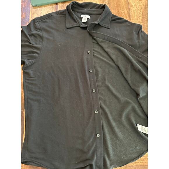 Daniel Hechter Black Short Sleeves Button Down Shirt Size XL - Picture 2 of 4